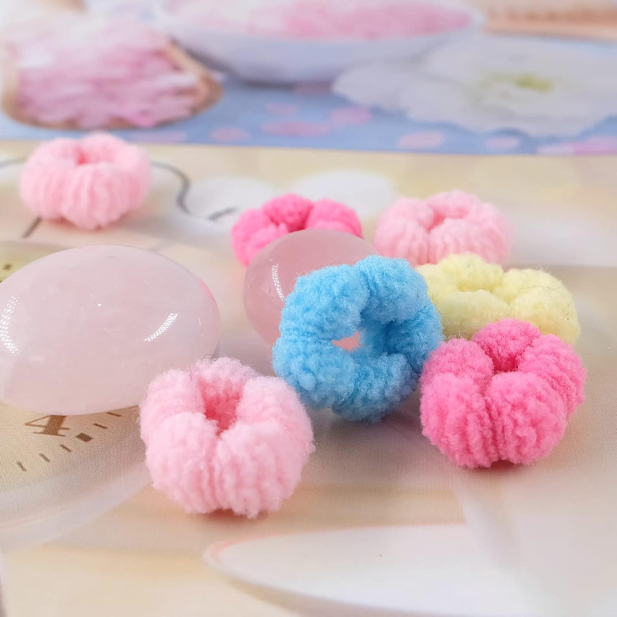 Baby Hair Ties Toddler Hair Accessories No Damage Scrunchies, 120pcs