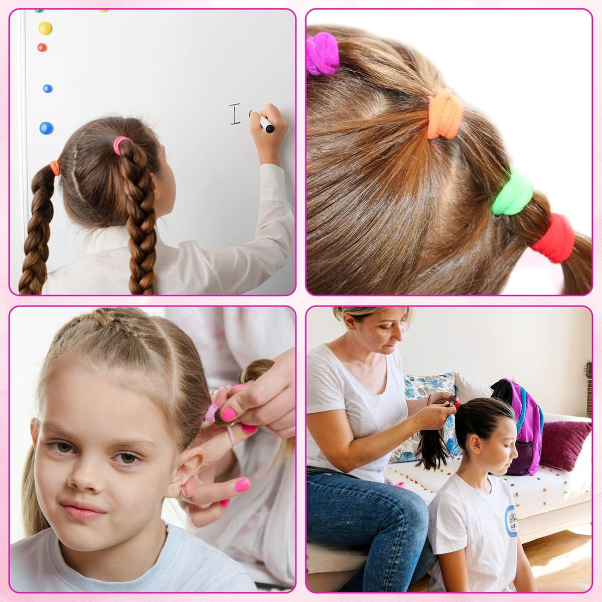 360Pcs Baby Hair Ties, Small No Damage Elastic Hair Bands