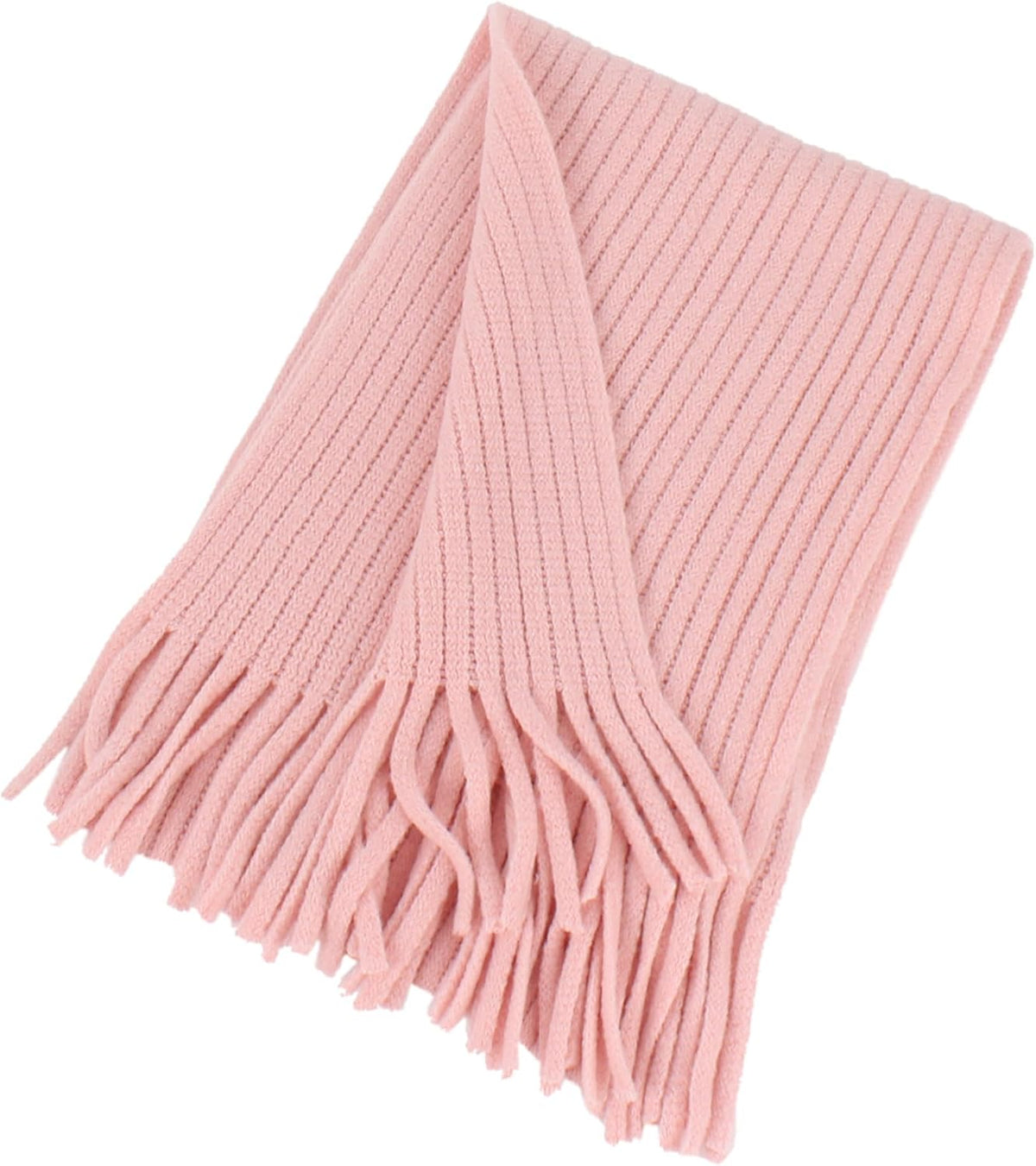 Girls Winter Knit Scarf for 2-14T Kids Soft Warm Solid Scarves