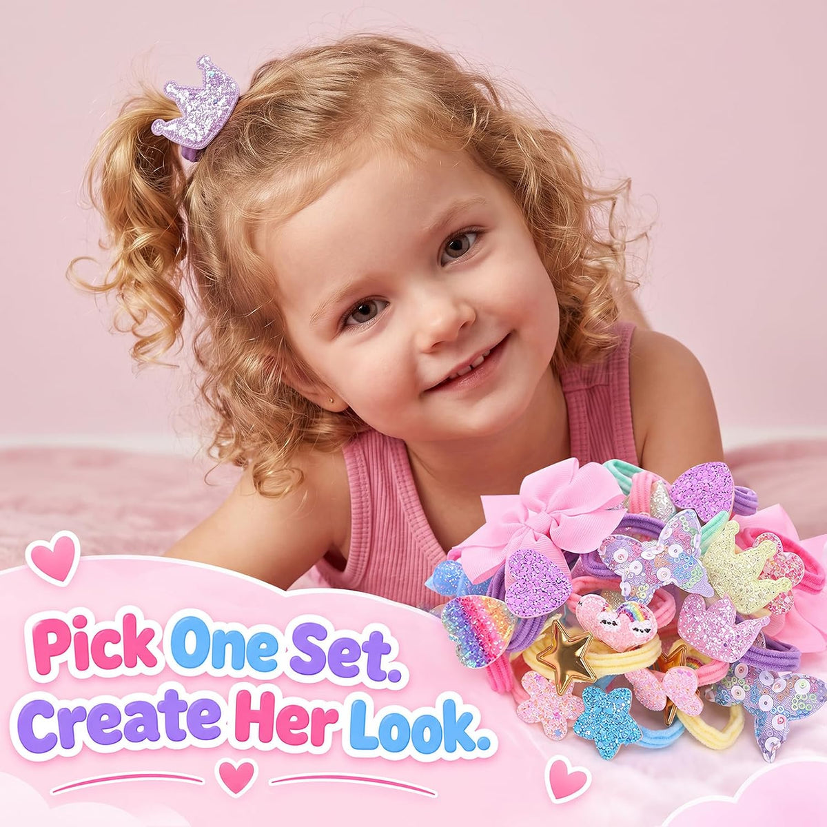 30pcs Toddler Hair Ties for Girls Baby Hair Ties Elastic Hair Scrunchies