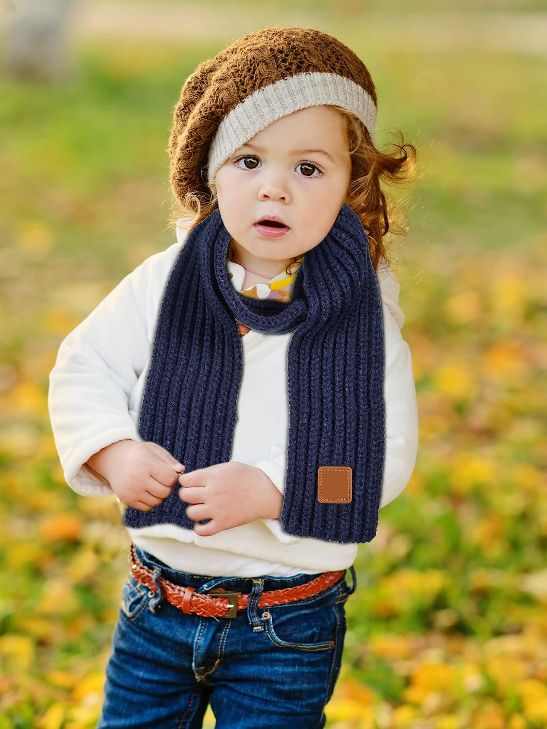SATINIOR 6 Pcs Winter Kids Scarves Toddler Knit Neck Warmers