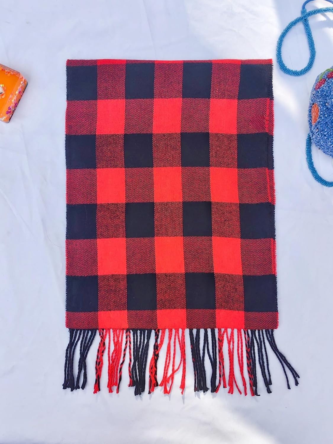 Wander Agio Winter Scarf Warm Shawls Scarves Parent-child Scarf Womens Plaid Scarfs Small