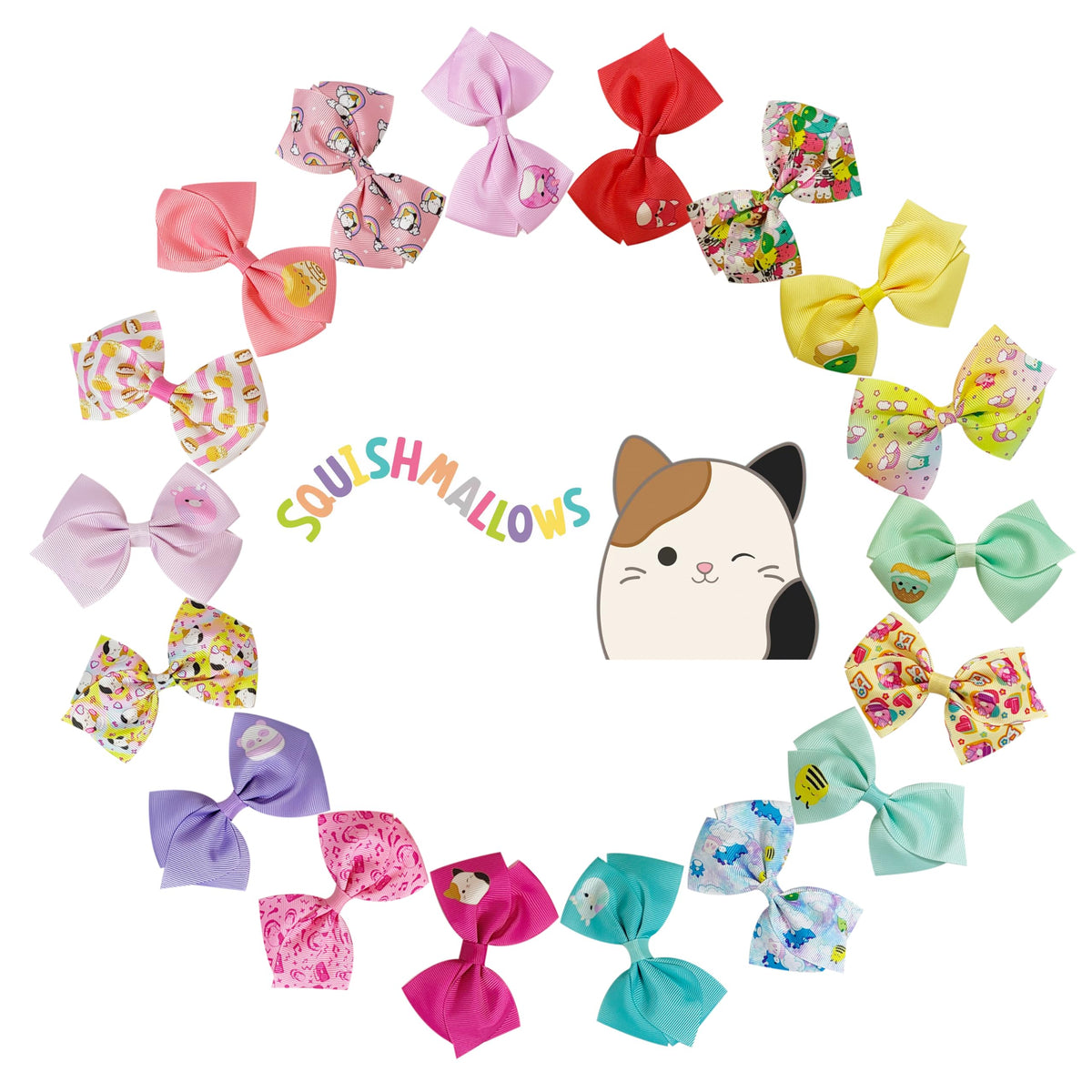 Disney Princess - Girls Hair Accessories Gift Set - Kids Hair Bows - 7 Pcs 4 Inch Bundle - Different Princess on Each Clip - Alligator Clip Ages 3+
