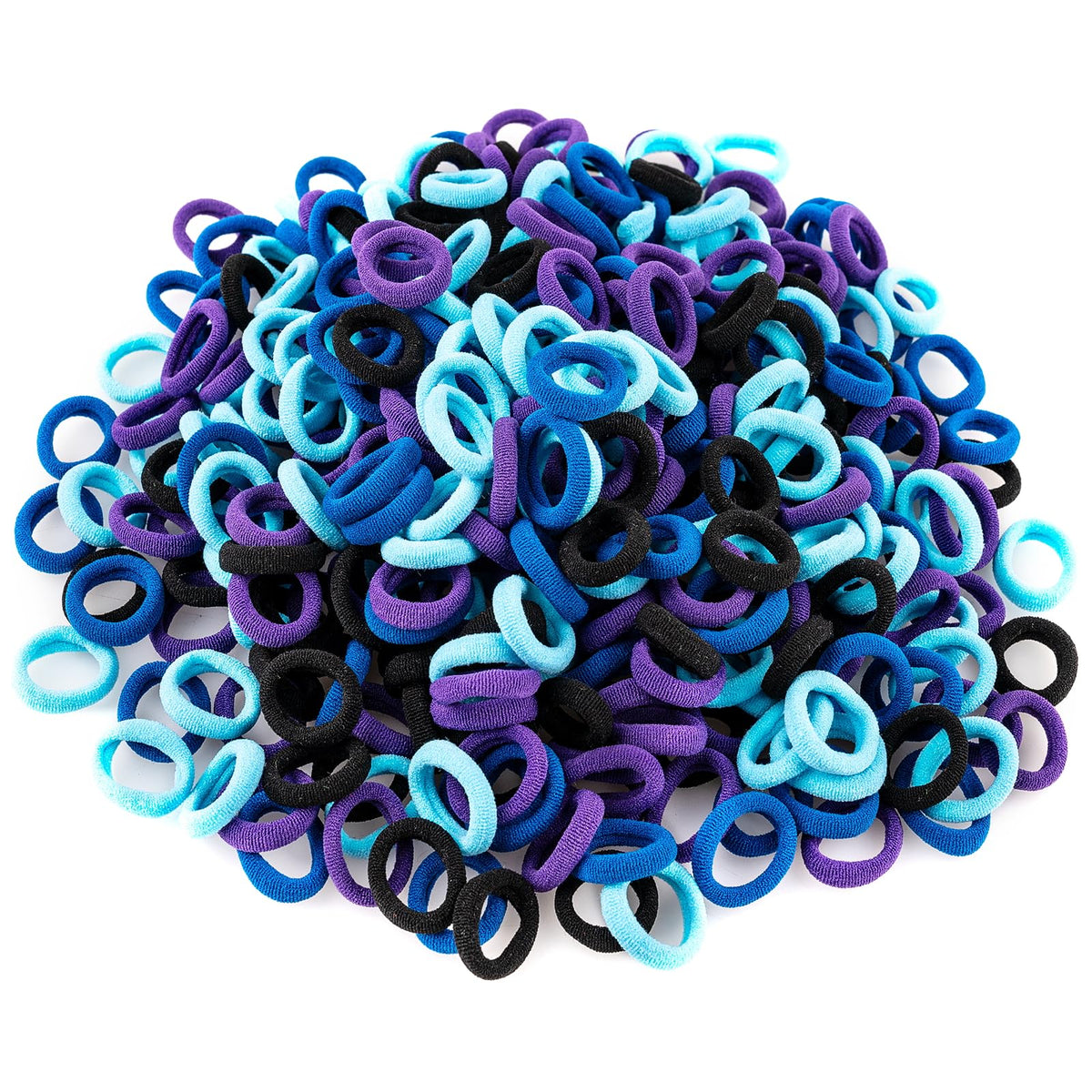 TVINLIK 350 PCS Multicolor Cotton Hair Ties,Soft Seamless Hair Bands