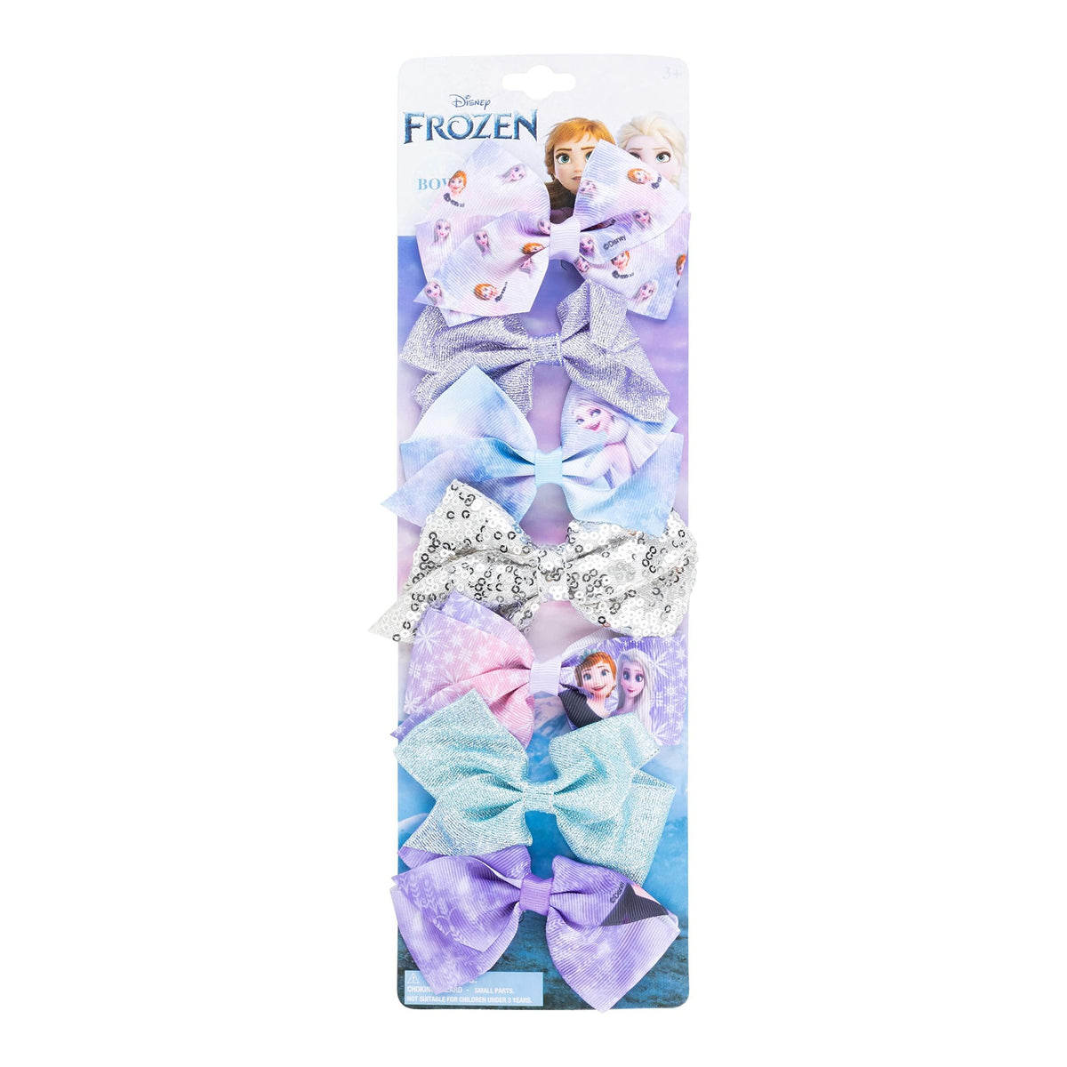 Disney Princess - Girls Hair Accessories Gift Set - Kids Hair Bows - 7 Pcs 4 Inch Bundle - Different Princess on Each Clip - Alligator Clip Ages 3+