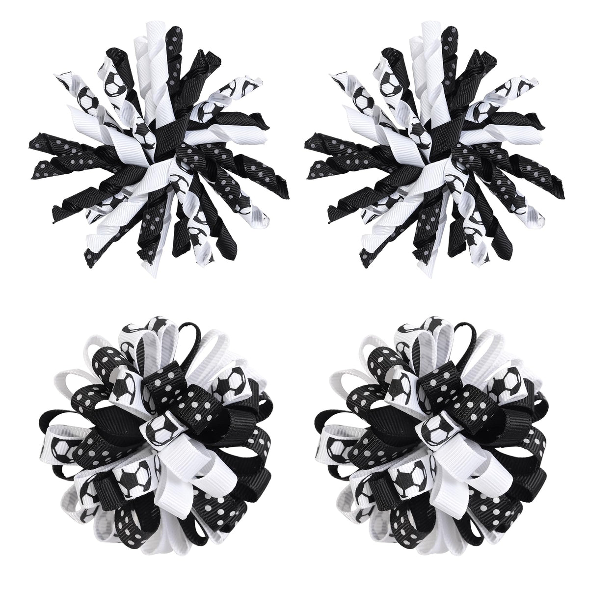 2pcs Red Toddler Korker Bow Hair Clip Pigtail Bow Hair Accessories for Girl