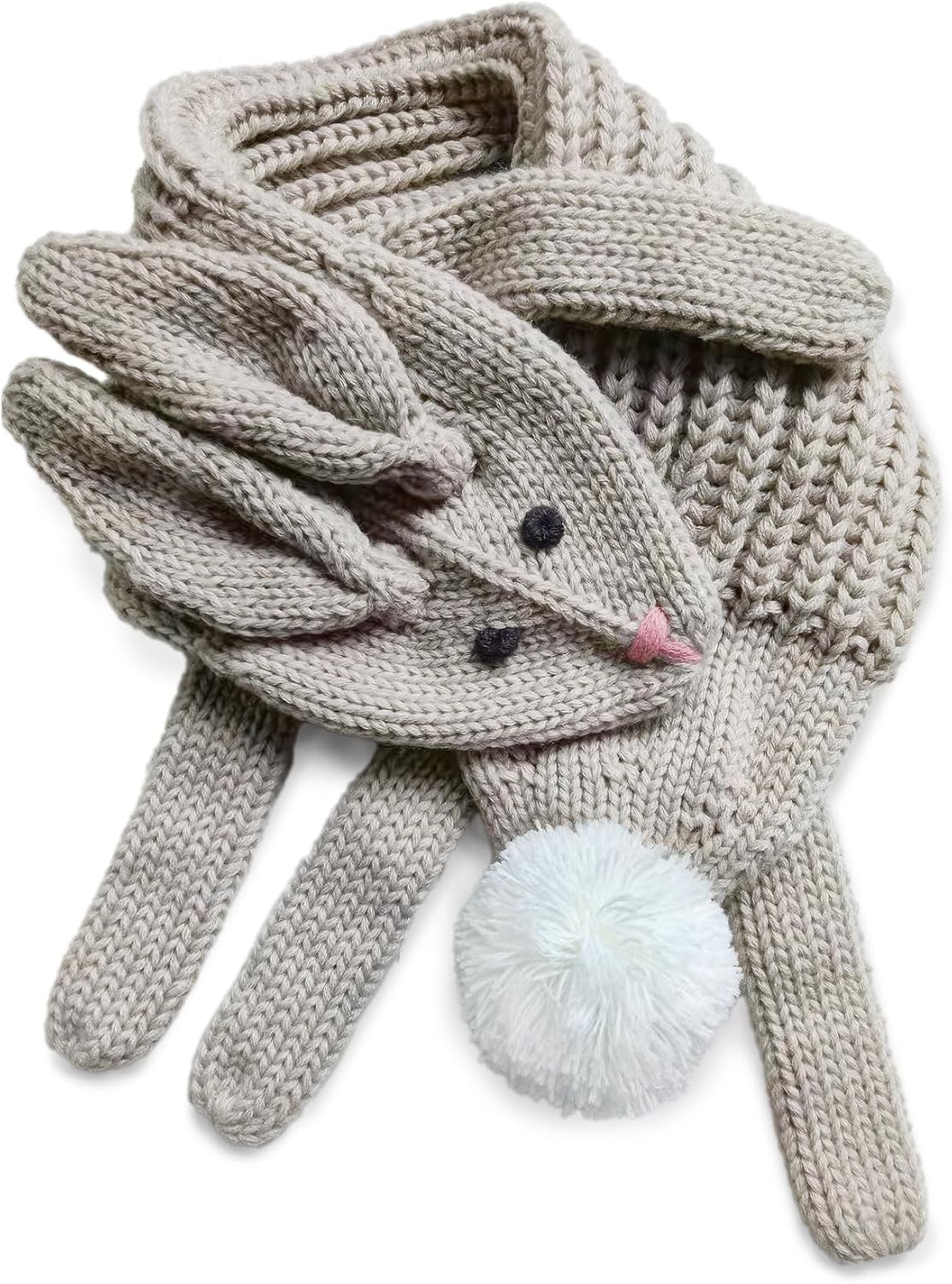 Kids Animal Knit Scarf – Soft Double‑Layer Winter Accessory for Children