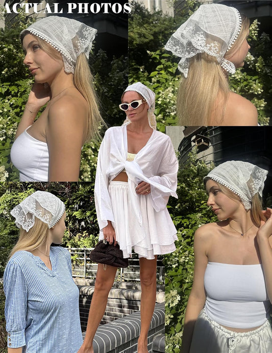 Avidlove Bandana Head Scarf Headbands for Women Lace Hair Scarf Headband