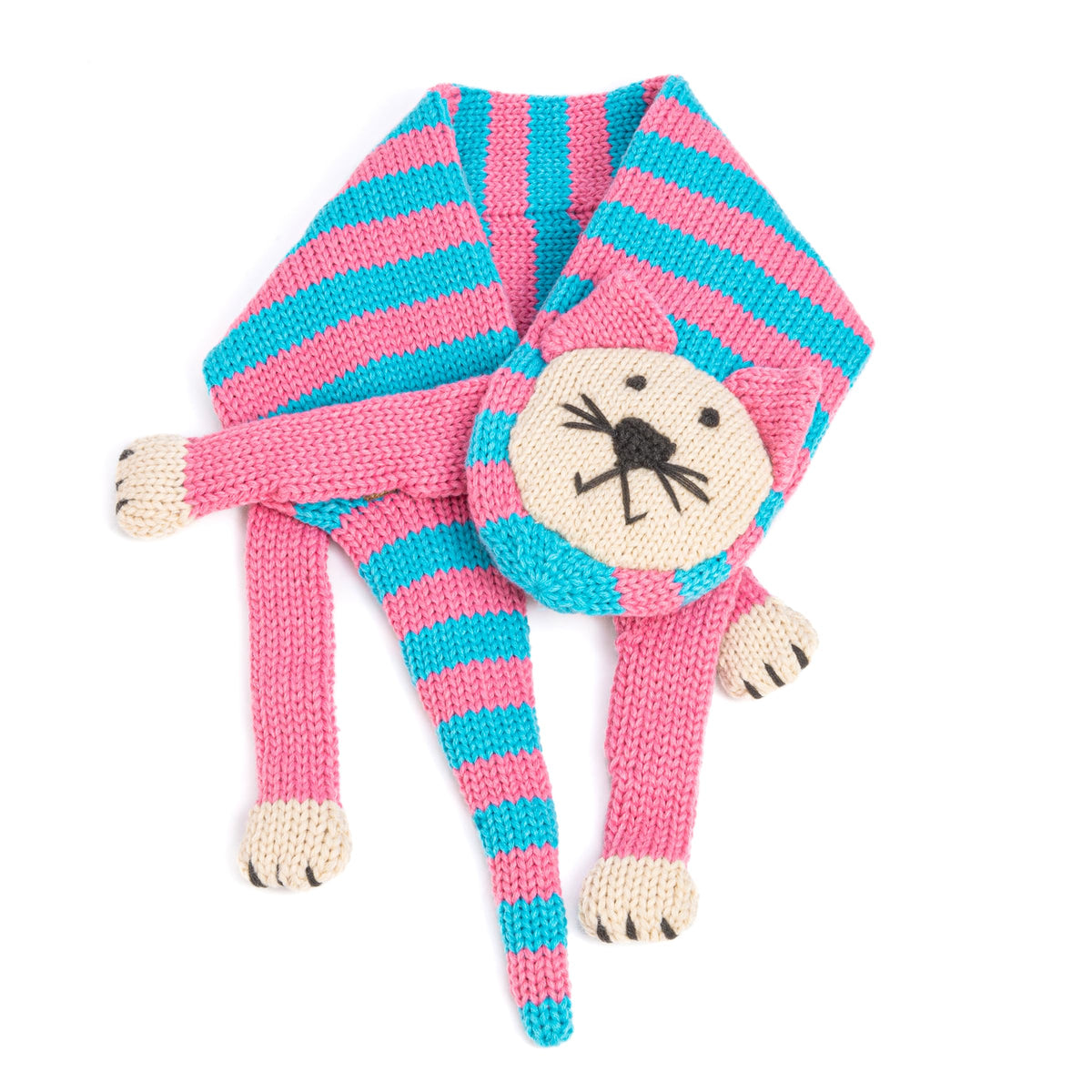 Kids Animal Knit Scarf – Soft Double‑Layer Winter Accessory for Children