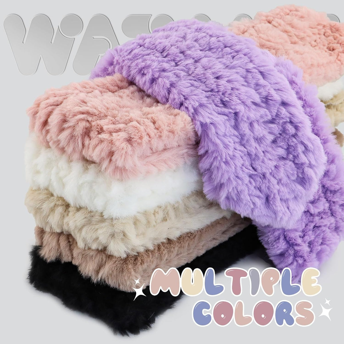 Warm Kids Scarf For Girls Winter Fuzzy Scarves Colorful Ski Windproof Neck Warmer
