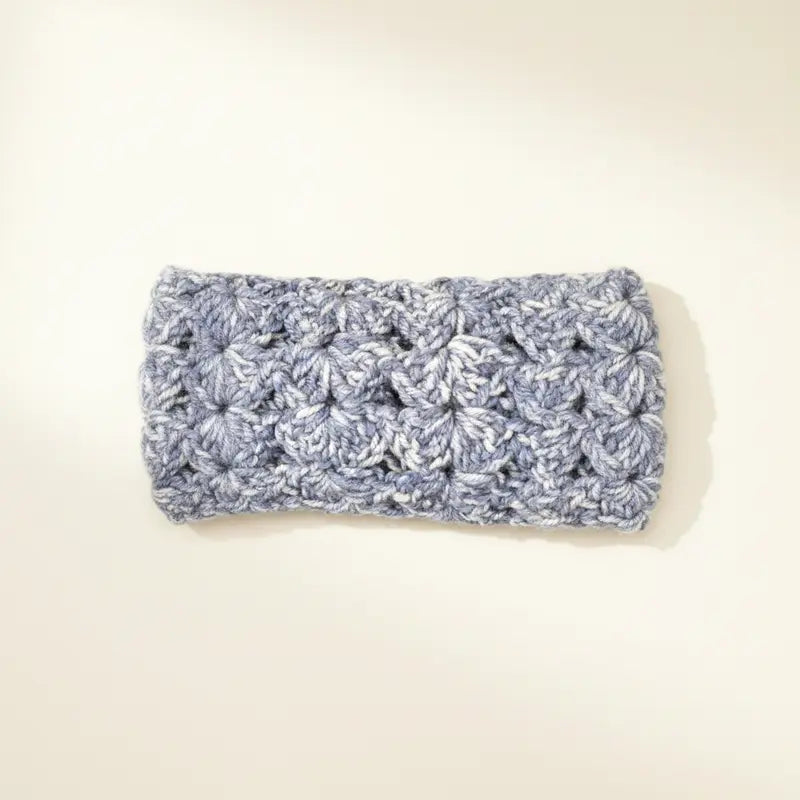 Denim Blue Crochet Scarf, Fashionable Scarf, Soft Warm Shawl, Casual Everyday All-Seasons Accessory