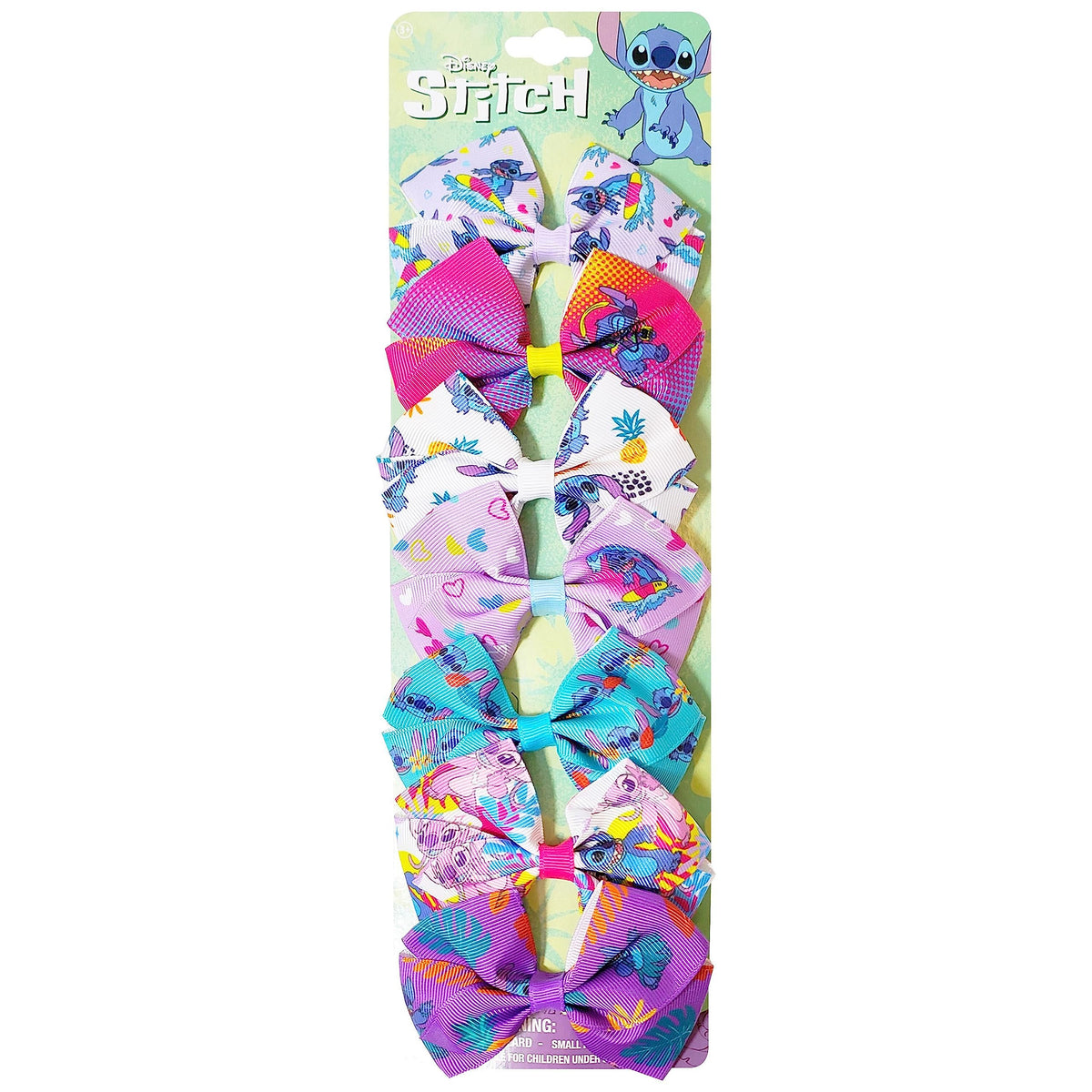 Disney Princess - Girls Hair Accessories Gift Set - Kids Hair Bows - 7 Pcs 4 Inch Bundle - Different Princess on Each Clip - Alligator Clip Ages 3+