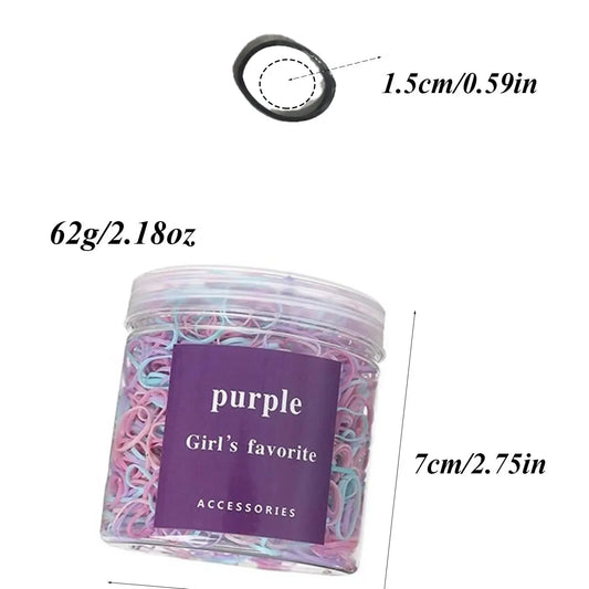 Disposable Hair Ties, Colorful Hair Ties, Cute Hair Accessories for Women & Girls, Minimalist Headwear Suitable for Thick Hair, Elastic Hair Accessory, Hairstyle Accessory