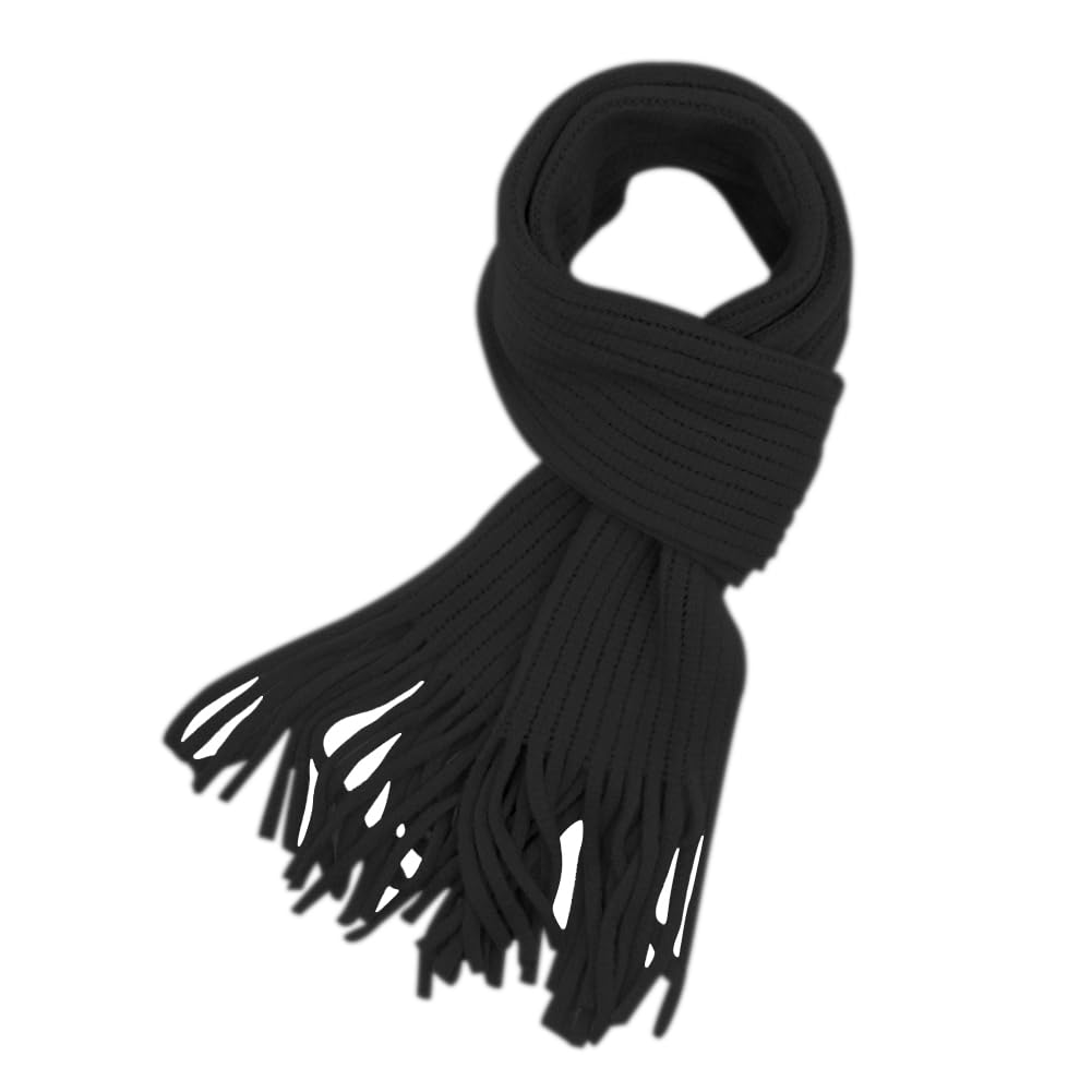 RARITYUS Kids Winter Knit Scarf Soft Warm Tassel Long Scarf for Boys Girls