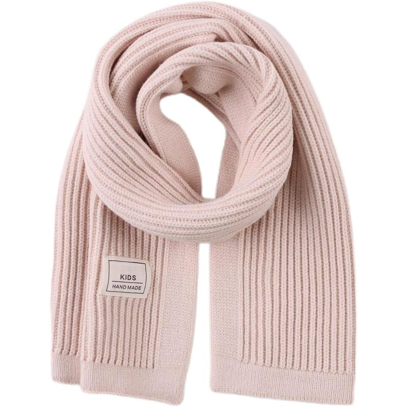 P-HDW05    Kids Scarf Soft Warm Knit Neck Warmer Winter Classic Scarf for Boys Girls