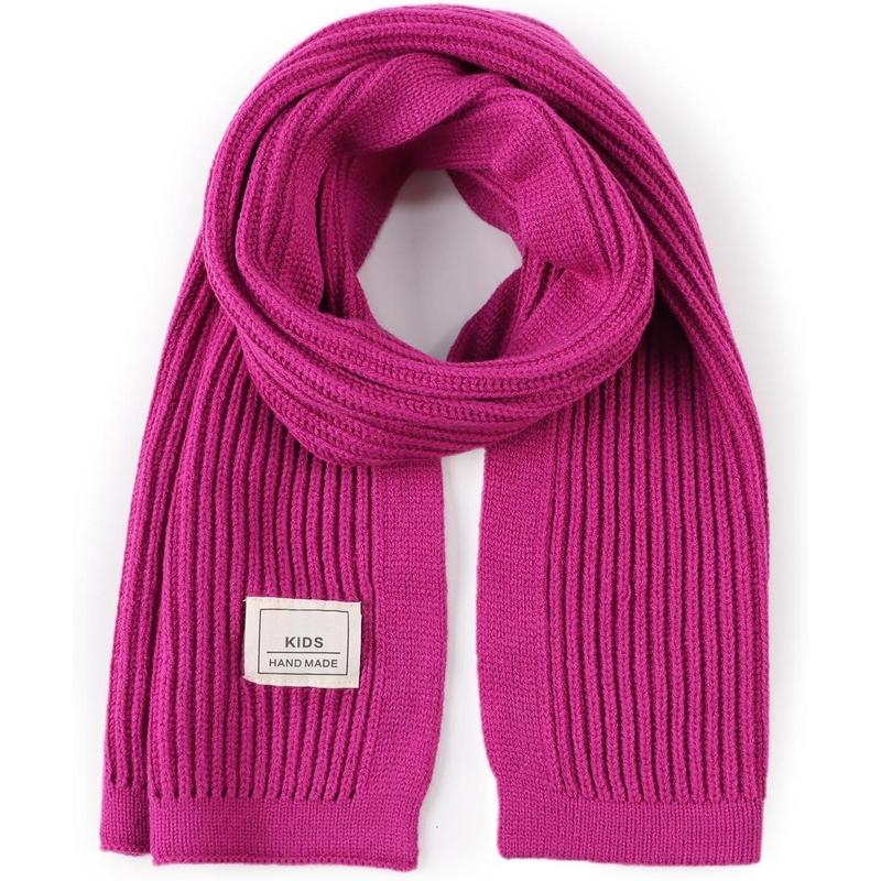 P-HDW05    Kids Scarf Soft Warm Knit Neck Warmer Winter Classic Scarf for Boys Girls