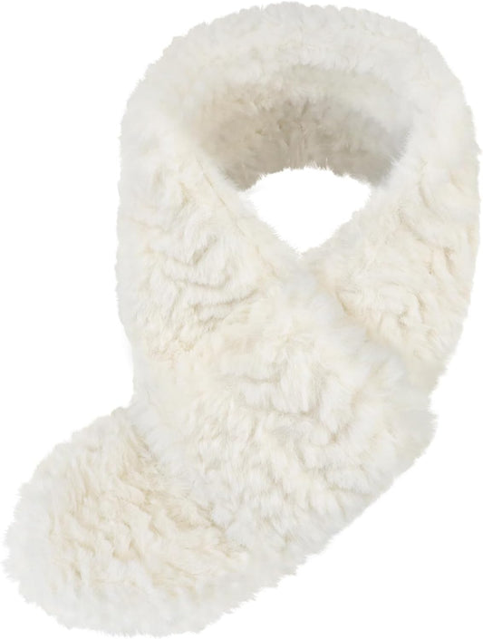 Warm Kids Scarf For Girls Winter Fuzzy Scarves Colorful Ski Windproof Neck Warmer