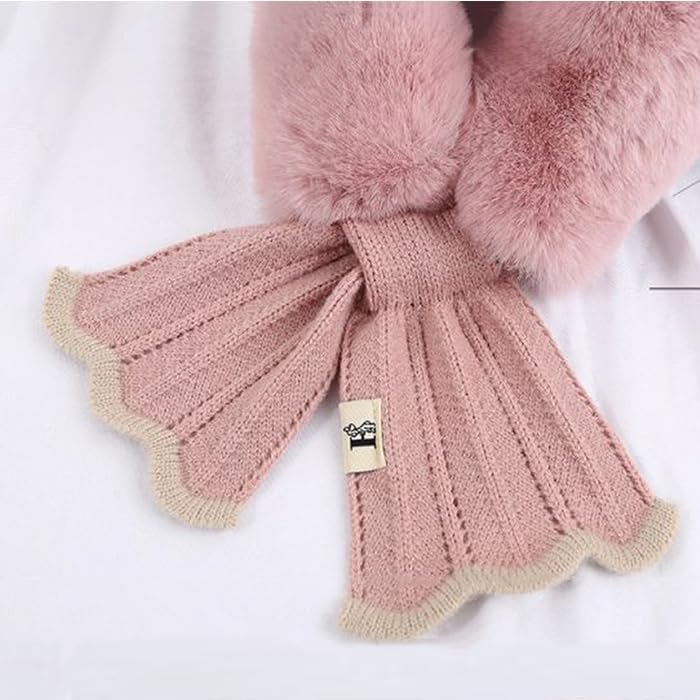 FGSS Winter-Fluffy-Plush-Scarf Mermaid-Cold-Weather-Neck-Warmer for Girls
