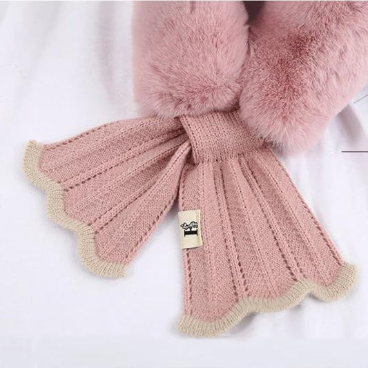 FGSS Winter-Fluffy-Plush-Scarf Mermaid-Cold-Weather-Neck-Warmer for Girls