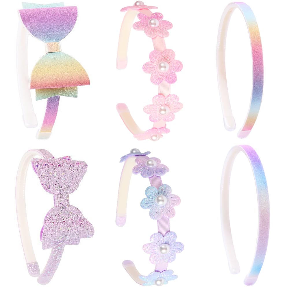 6 PCS Girls Headbands Sweet Girls Hair Accessories