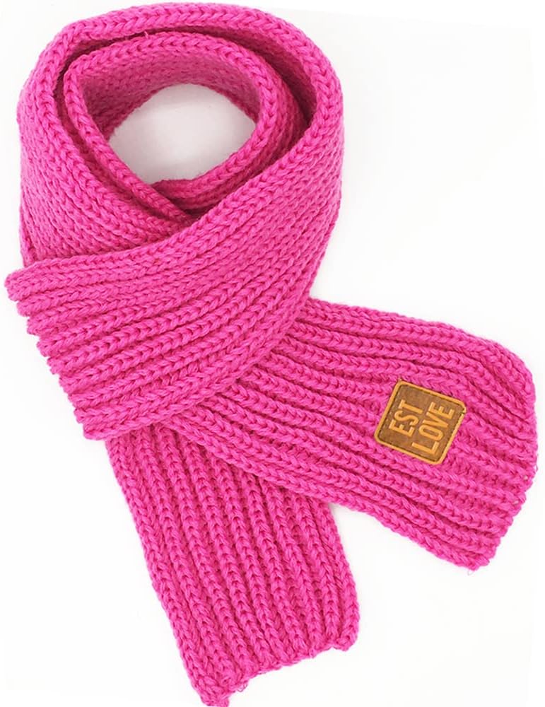 LuckyZ Toddlers Kids Scarf Boys Girls Winter Knitted Warm Scarves Neck Warmer