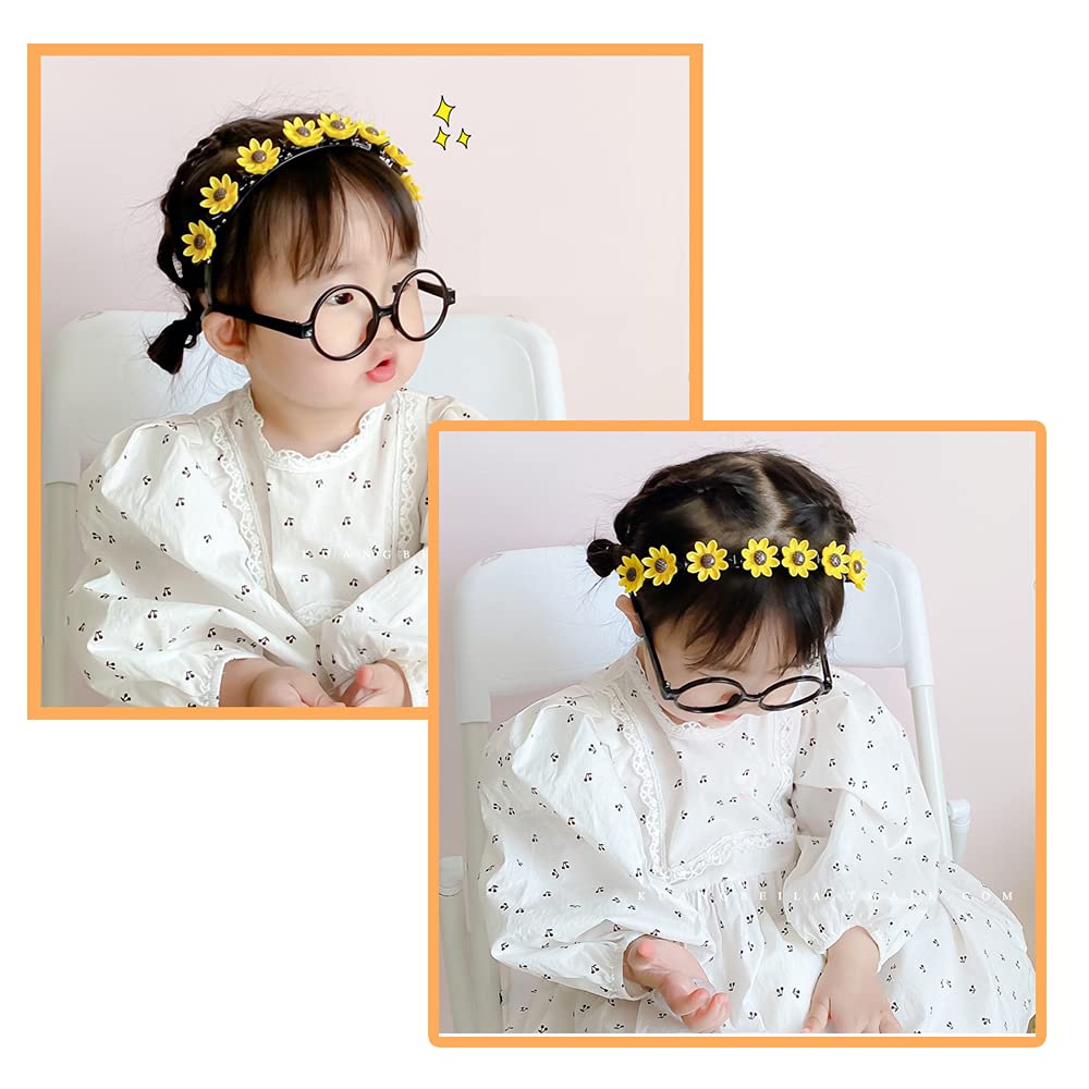 Hairpin, Sweet Princess Hairstyle Hairpin for Girl, Double Layer Headbands with Clips Twist Plait, 4 Pcs
