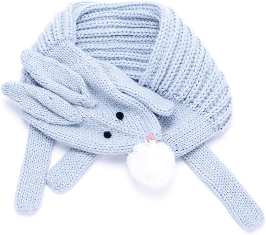 Kids Animal Knit Scarf – Soft Double‑Layer Winter Accessory for Children