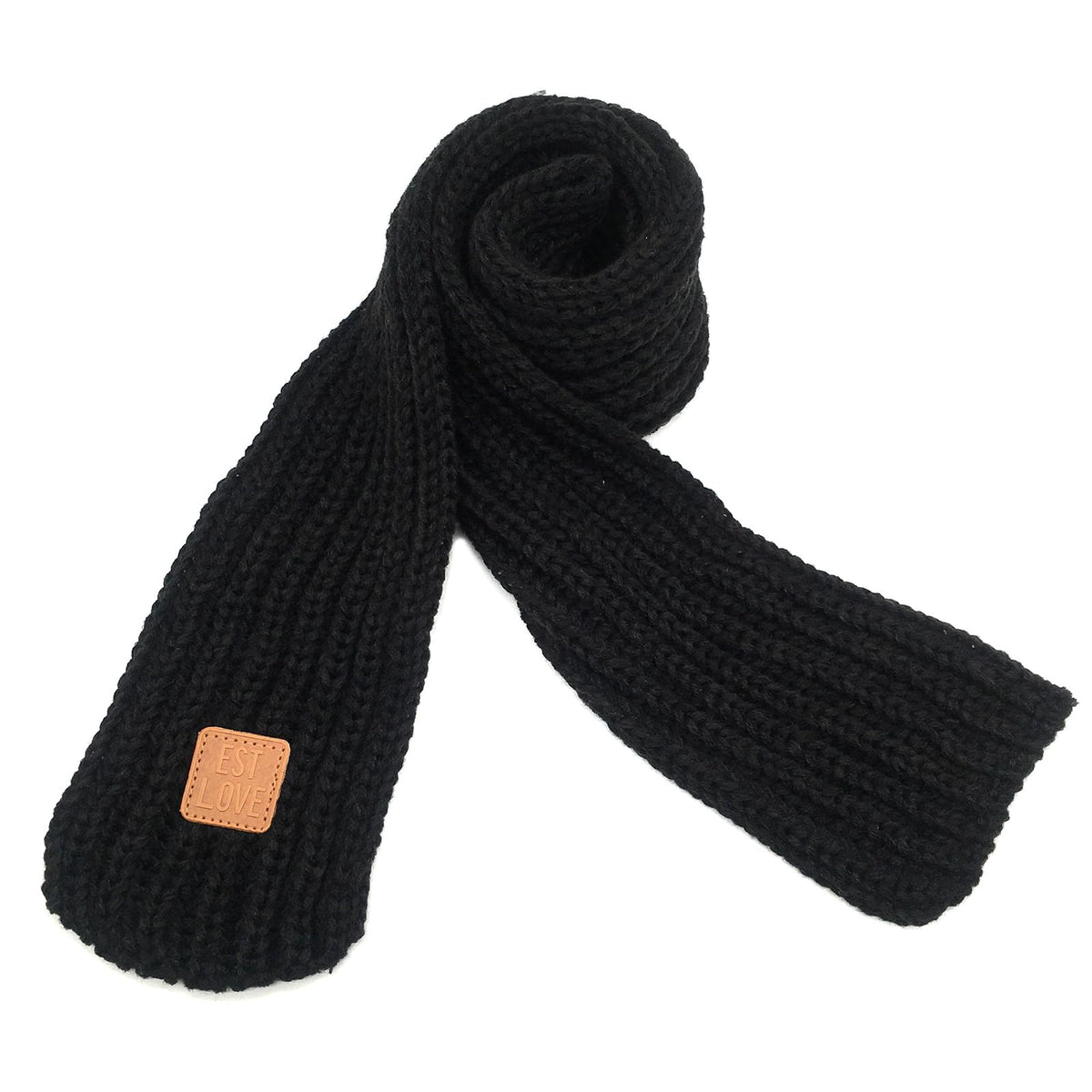 BEARUN Kids Knit Scarf Winter Fashion Solid Color Toddler Baby Scarves Wrap Neck Warmer
