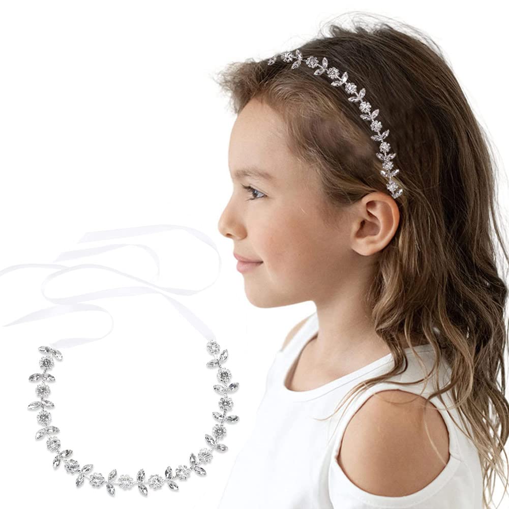 Flower Girl Hair Accessory Pearls White Floral Cute Elegant Hair Pin for Bridesmaid Wedding Dress Shows Children' Day Party