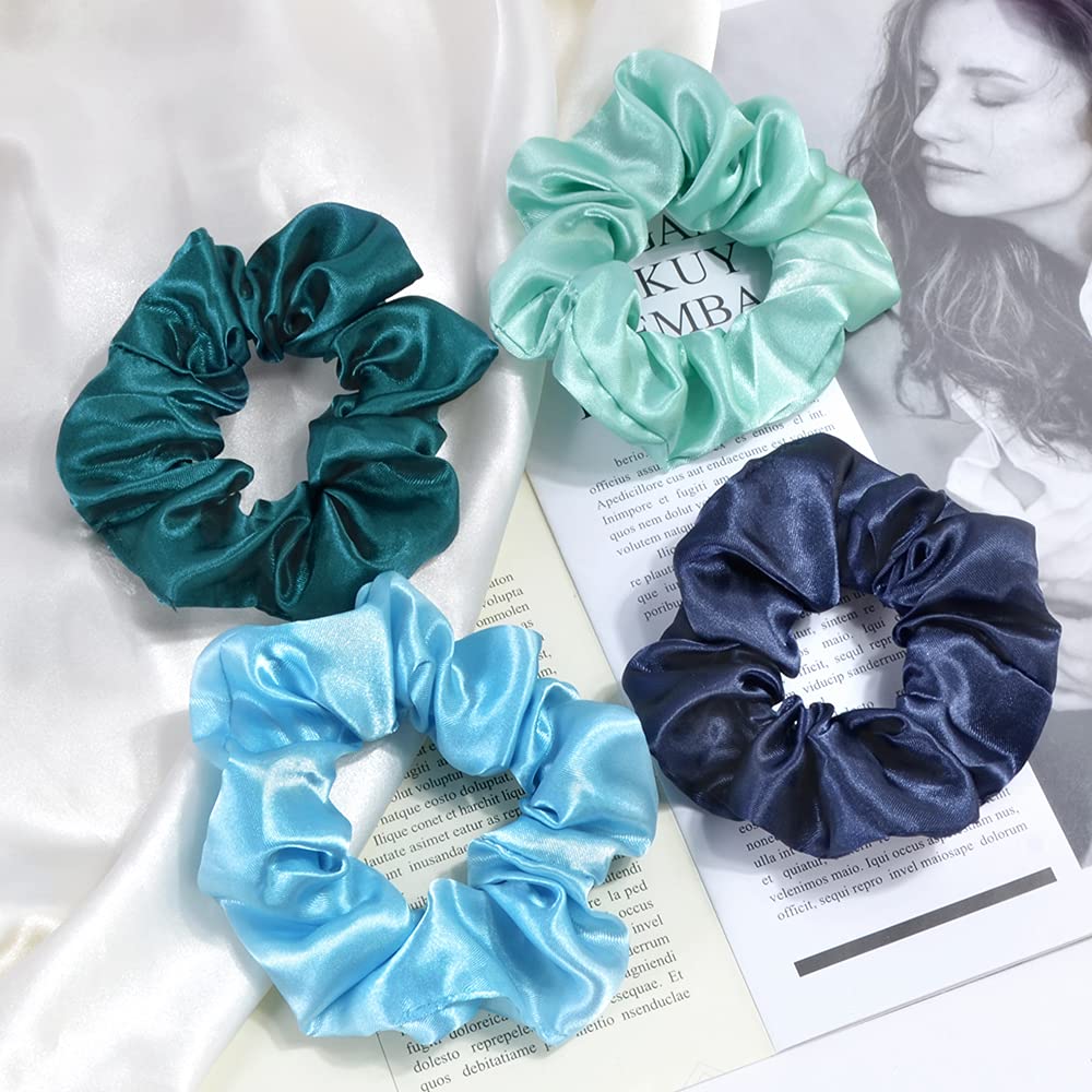52 Pcs Velvet Hair Scrunchies Hair Bands for Women or Girls
