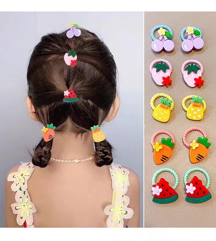 ALTALIVA 100Pcs Baby Hair Ties Cute Elastic Hairbands No Damage Multicolor Small Ponytail Holders for Baby Girls Toddlers Kids