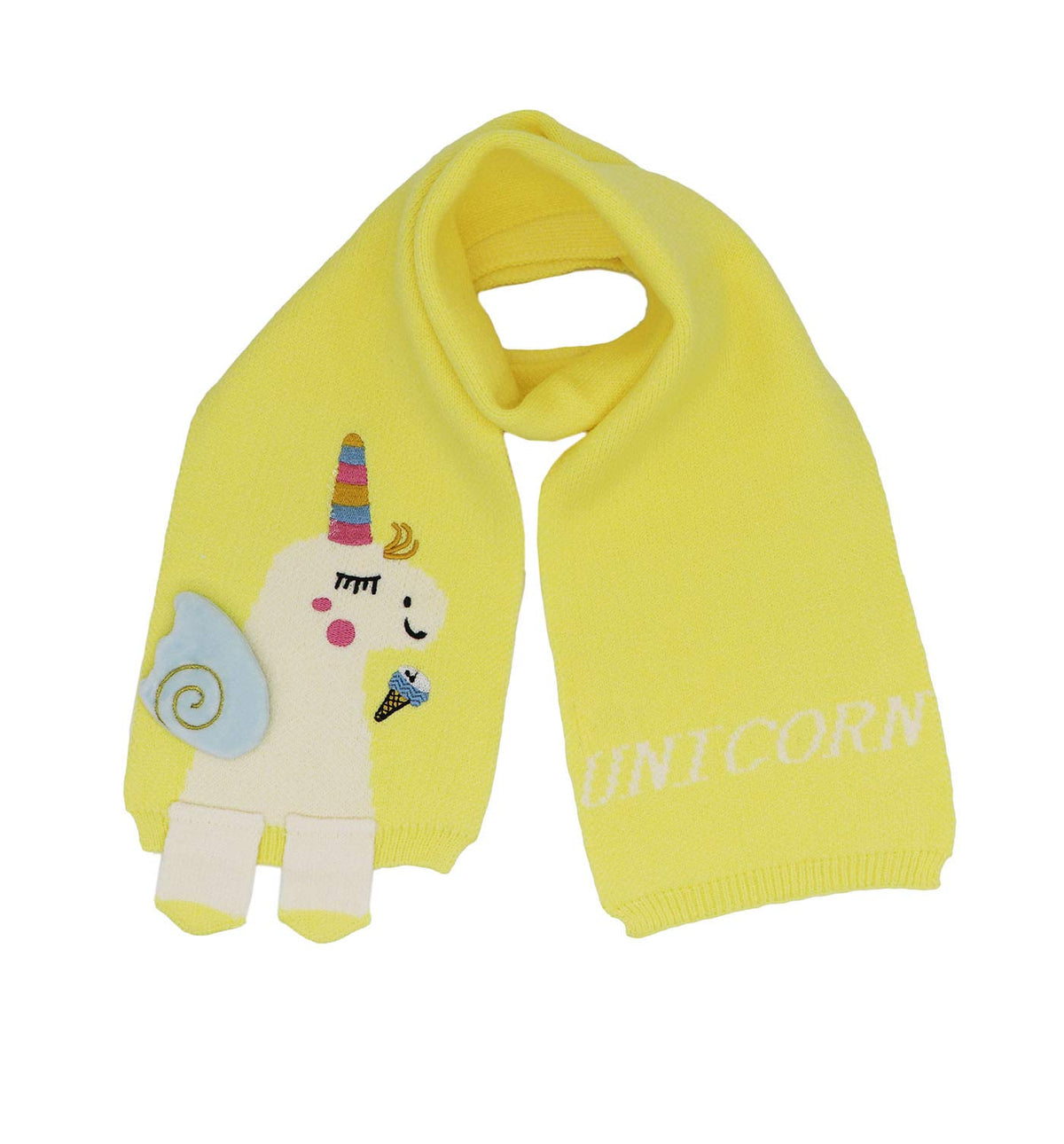 Kids Girls Boys Winter Cute Unicorn Scarf Shawl Warm Soft Cozy Fashion Knit Neck Warmer Scarfs Toddler