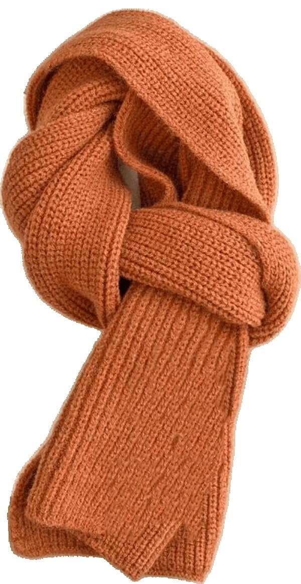 INOGIH Kids Winter Soft Warmer Knit Scarf Fashion Solid Color Toddler Baby Scarves Neck Warmer for Boys Girls