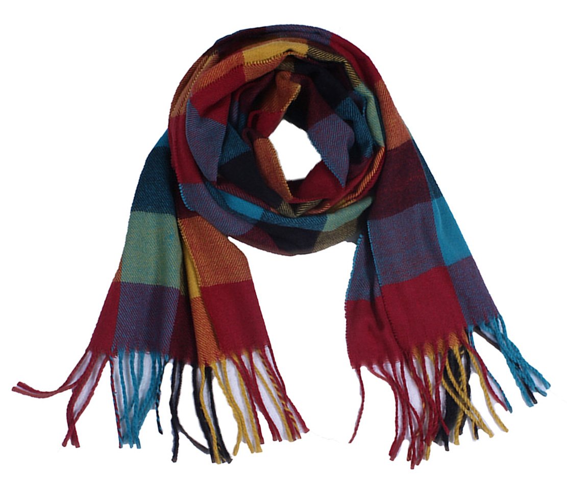 Wander Agio Winter Scarf Warm Shawls Scarves Parent-child Scarf Womens Plaid Scarfs Small