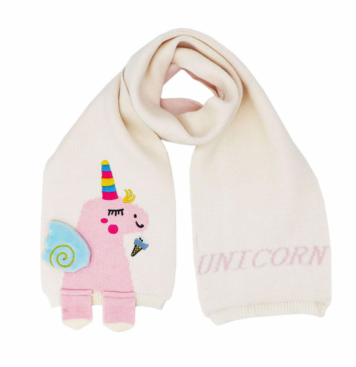 Kids Girls Boys Winter Cute Unicorn Scarf Shawl Warm Soft Cozy Fashion Knit Neck Warmer Scarfs Toddler