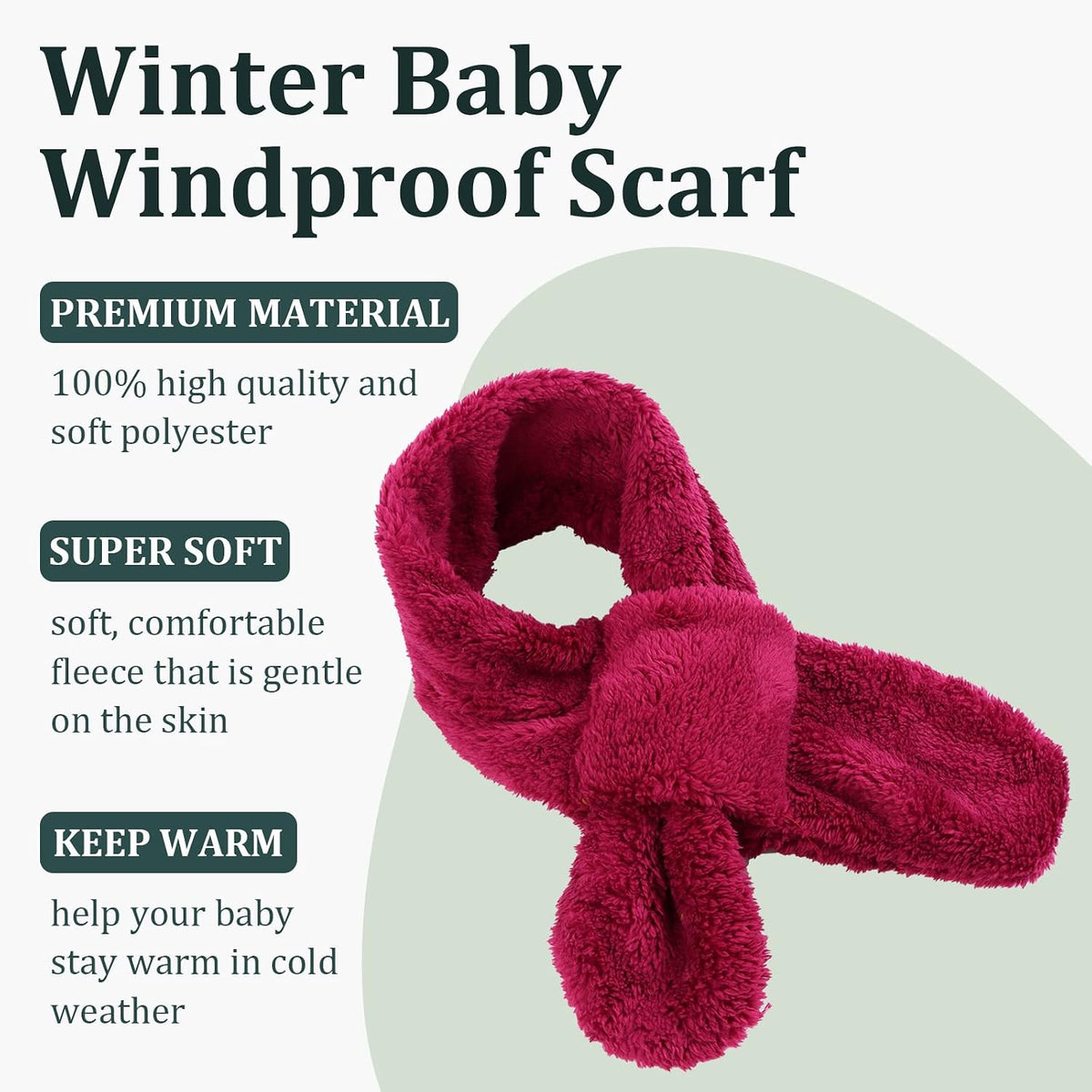 JANGANNSA Fleece Kids Scarf Warm Winter & Autumn Neck Warmer for Boy & Girl