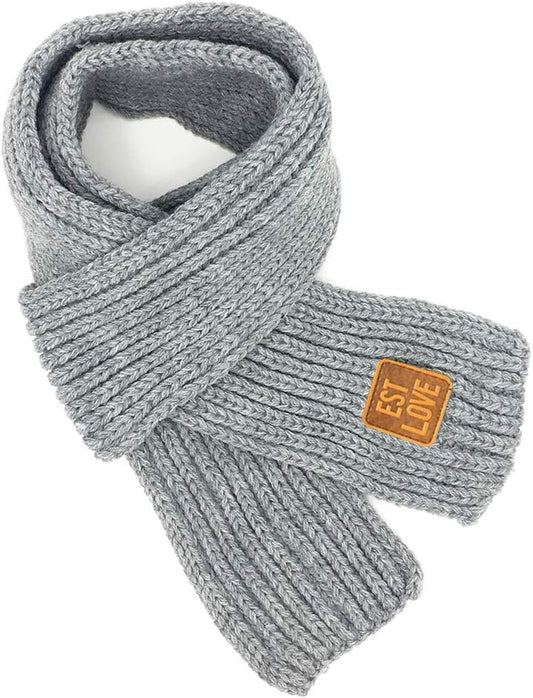 LuckyZ Toddlers Kids Scarf Boys Girls Winter Knitted Warm Scarves Neck Warmer