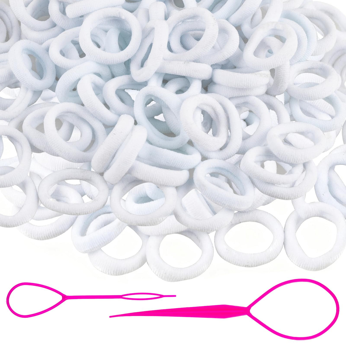 360Pcs Baby Hair Ties, Small No Damage Elastic Hair Bands