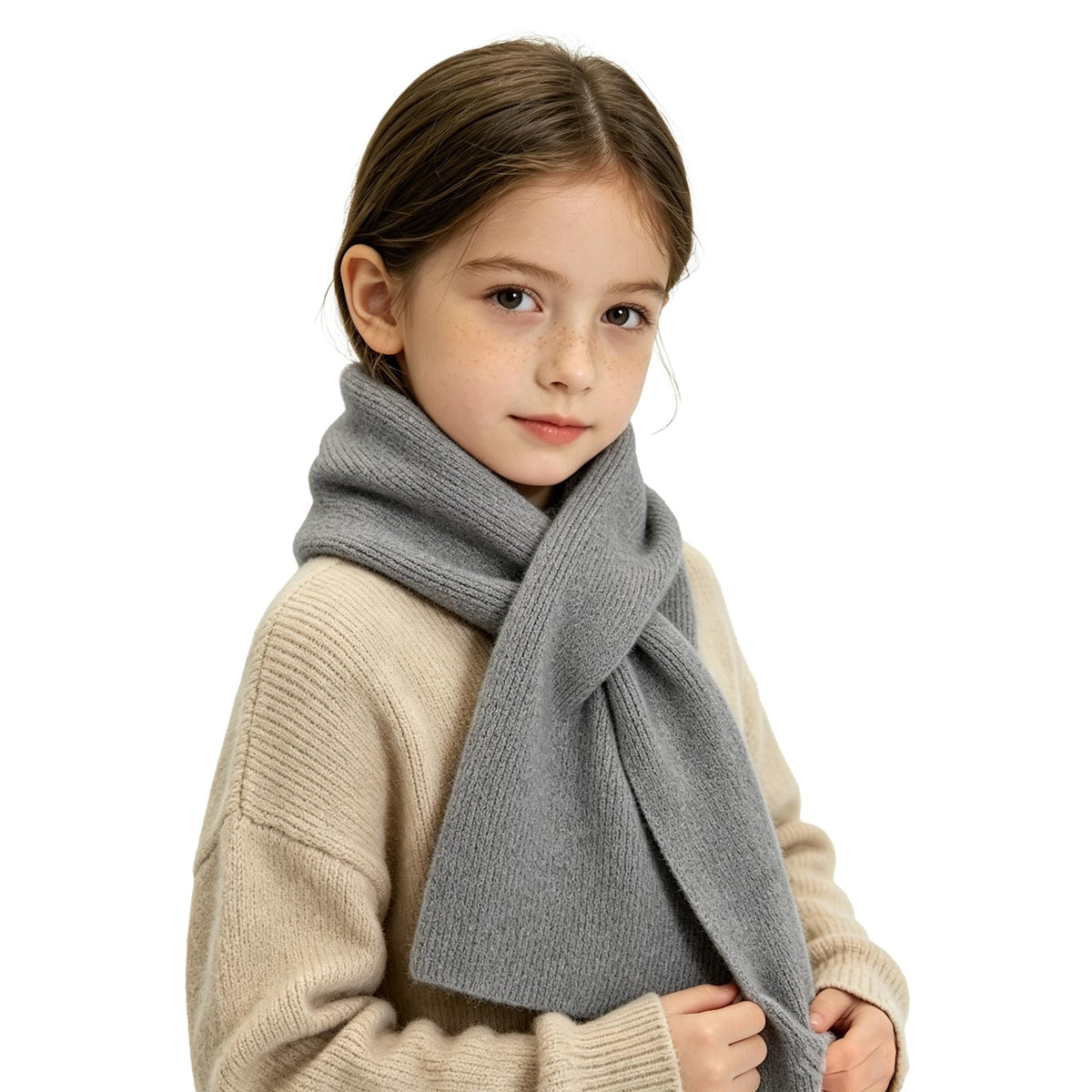 RUIKUNA Kids Scarf Girls Toddler Knitted Scarf Winter Baby Neck Warmer Boys