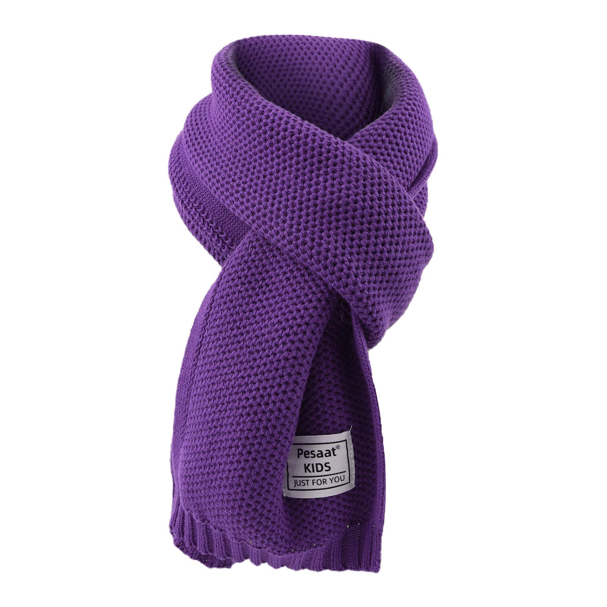 PESAAT Kids Winter Infinity Scarf Knit Cotton Toddler Boy Girls Scarves