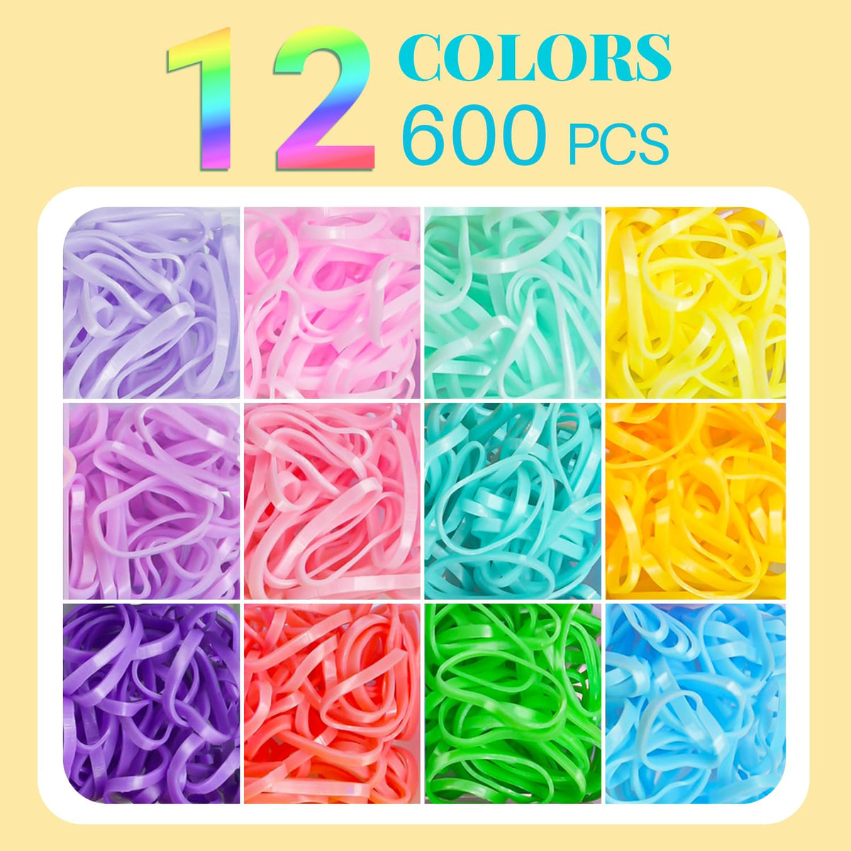 IKOCO 826PCS Hair Accessories for Girls, Elastic Hair Ties with Colorful Clips and Tools