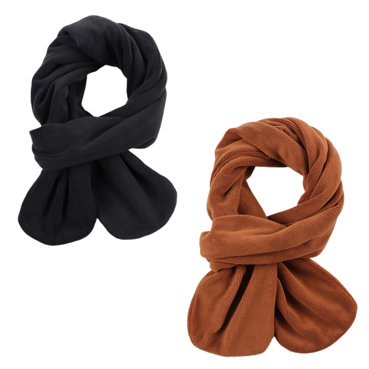 Zsedrut Toddler Winter Scarf Girl Fleece Neck Warmer Solid Color Warm Scarf