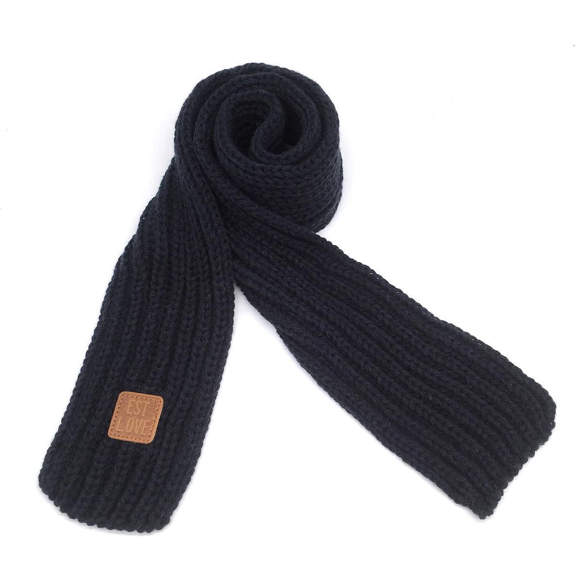 BEARUN Kids Knit Scarf Winter Fashion Solid Color Toddler Baby Scarves Wrap Neck Warmer