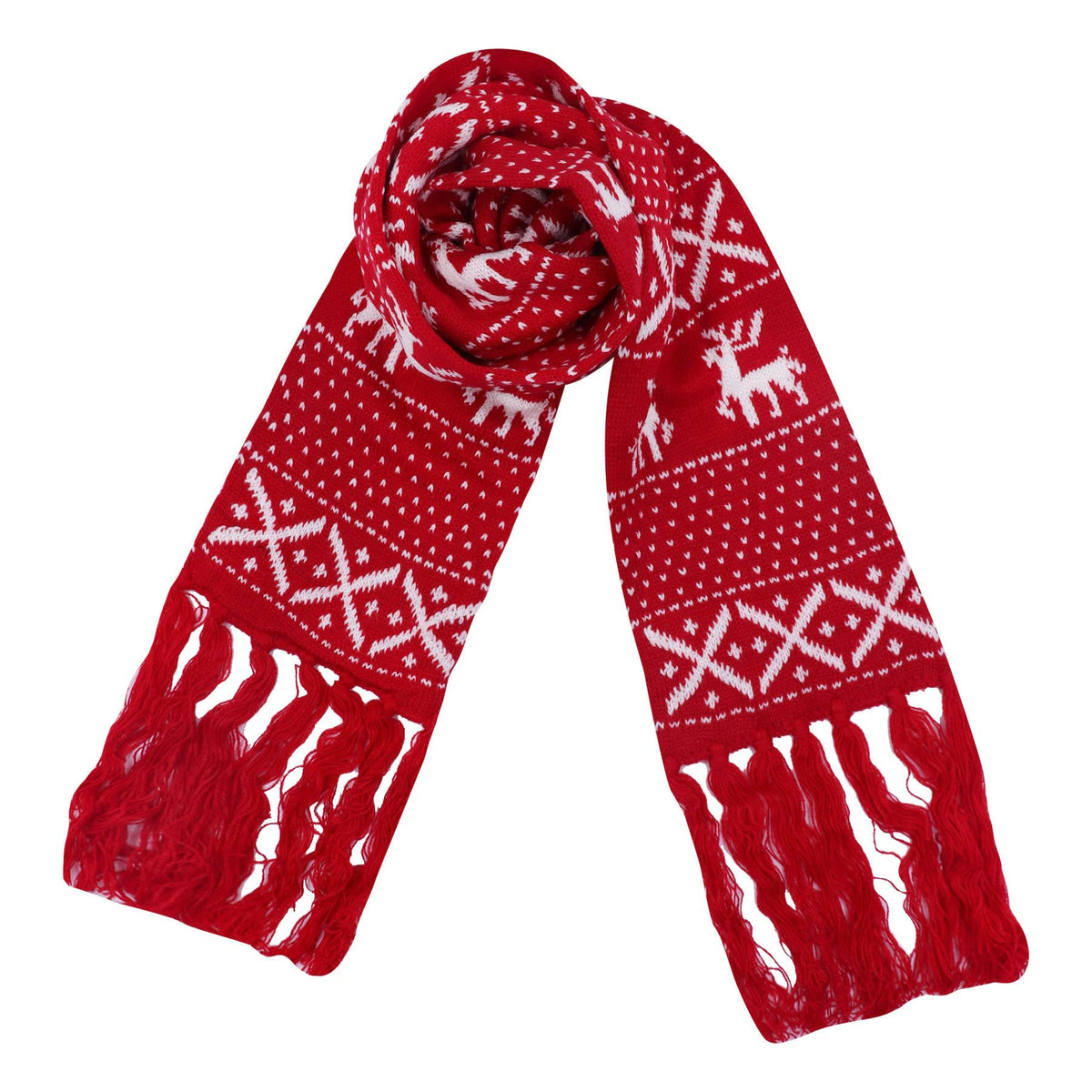 RARITYUS Kids Winter Knit Scarf Soft Warm Tassel Long Scarf for Boys Girls