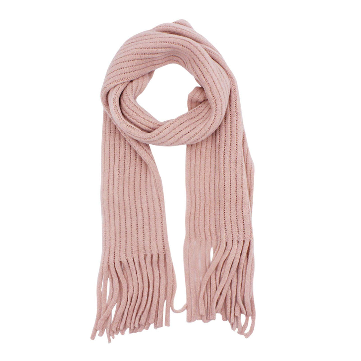 RARITYUS Kids Winter Knit Scarf Soft Warm Tassel Long Scarf for Boys Girls