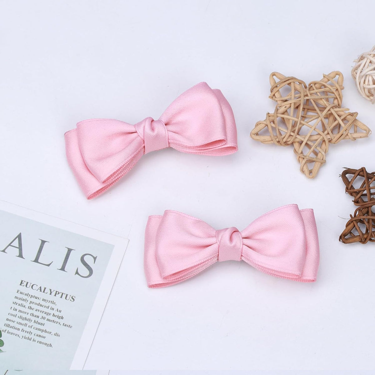 KISZU 3 Inch Hair Bows Clips Grosgrain Ribbon Alligator Clips Hair Accessories for Girls Toddler Kids Children Teens Women