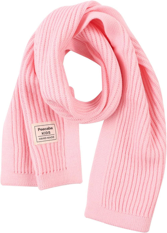 Peecabe Kids Knit Scarf Neck Warmer Soft Warm Winter Classic for Boys Girls