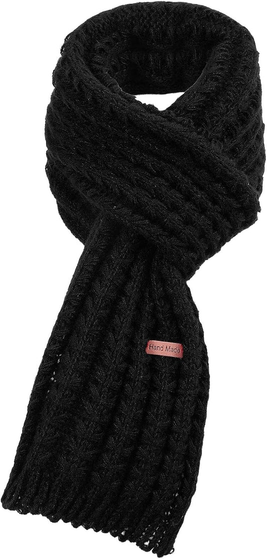 Grevosea Kids Knitted Scarf, Winter Fashion Solid Color Toddler Baby Warm Neck Wrap for Girls Boys 150 * 20cm/59.1 * 7.87inch