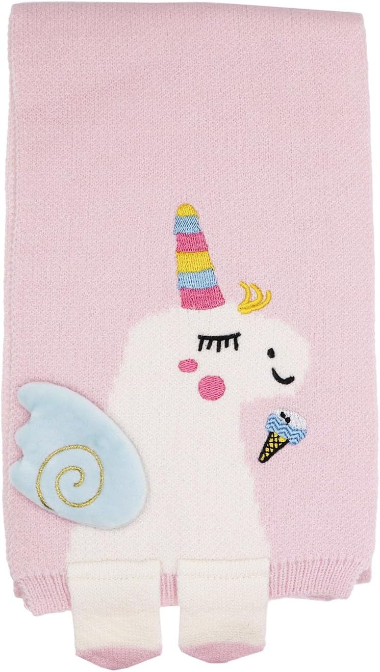 Kids Girls Boys Winter Cute Unicorn Scarf Shawl Warm Soft Cozy Fashion Knit Neck Warmer Scarfs Toddler