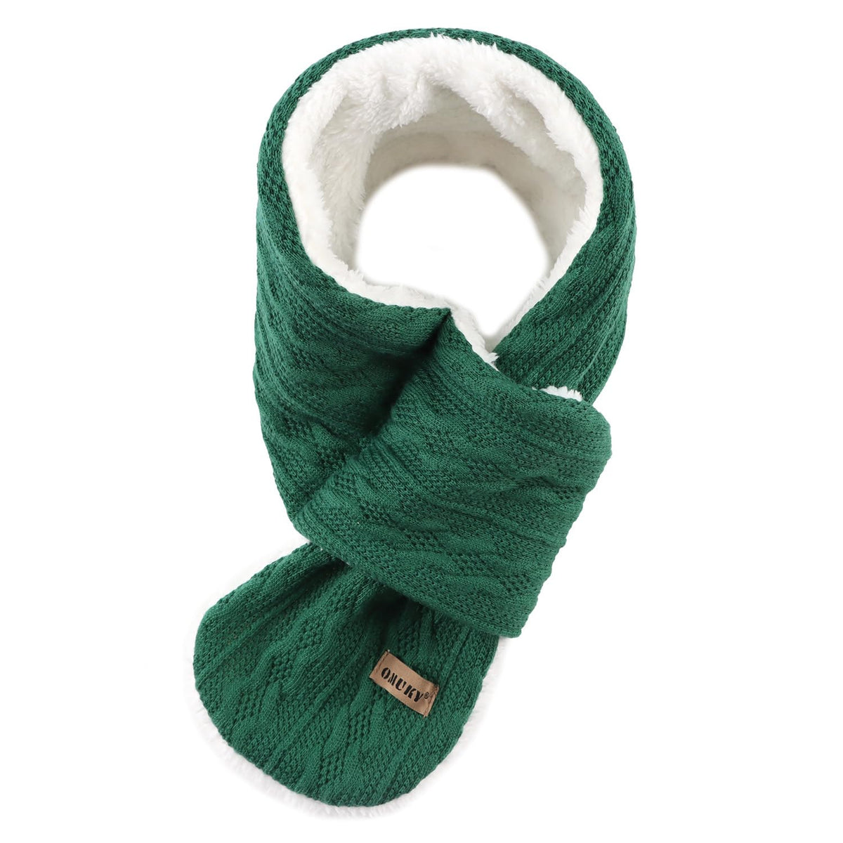 OMUKY Kids Scarf Fleece Warm Knitted Scarf Toddler Cold Weather Neck Warmer